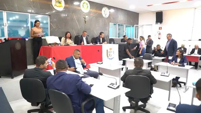 Foto 1 – 7ª Sessão Ordinária: Vereadores falam sobre seus posicionamentos políticos e as principais demandas do município